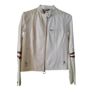 Wilsons Leather White Leather Maxima Jacket